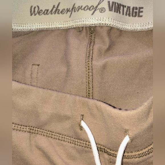 brand new Cotton blend French terry joggers without tags exposed long drawstring - Picture 3 of 15